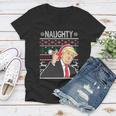 Donald Trump Naughty Ugly Christmas Women V-Neck T-Shirt