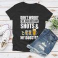 Dont Worry Had Both My Shots And Booster Funny Tshirt Women V-Neck T-Shirt