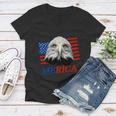 Eagle Mullet 4Th Of July Usa American Flag Merica Gift V11 Women V-Neck T-Shirt