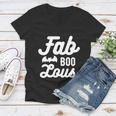 Fab Boo Lous Halloween Quote Women V-Neck T-Shirt