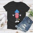 Firecracker Funny 4Th Of July Firecracker Fire Works Gift Women V-Neck T-Shirt