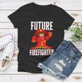 Firefighter Future Firefighter For Young Girls Women V-Neck T-Shirt