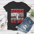 Firefighter Proud Fireman Dad Of A Firefighter Father Fire Dad V2 Women V-Neck T-Shirt