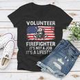 Firefighter Volunteer Firefighter Lifestyle Fireman Usa Flag V3 Women V-Neck T-Shirt