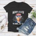 Funny Joe Biden Merry 4Th Of You KnowThe Thing 4Th Of July Women V-Neck T-Shirt