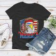 Funny July 4Th Cute Gift Merica 4Th Of July Bald Eagle Mullet Gift Women V-Neck T-Shirt