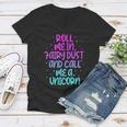 Funny Roll Me In Fairy Dust And Call Me A Unicorn Vintage Women V-Neck T-Shirt