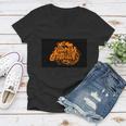 Happy Halloween Pumpkin Funny Halloween Quote V3 Women V-Neck T-Shirt