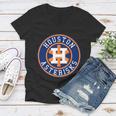 Houston Asterisks Baseball Cheated In Women V-Neck T-Shirt