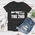 I Plead The Second Women V-Neck T-Shirt