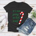 Its Not Going To Lick Itself Funny Naughty Christmas Tshirt Women V-Neck T-Shirt