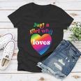 Just A Girl Who Loves Just A Girl Who Loves Graphic Design Printed Casual Daily Basic Women V-Neck T-Shirt Just A Girl Who Loves Just A Girl Who Loves Graphic Design Printed Casual Daily Basic Women V-Neck T-Shirt