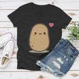 Kawii Potato Women V-Neck T-Shirt