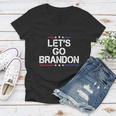 Lets Go Brandon Essential Brandon Funny Political Women V-Neck T-Shirt