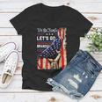 Lets Go Branson Brandon Conservative Anti Liberal Women V-Neck T-Shirt