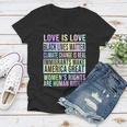 Love Is Love Black Lives Matter Women V-Neck T-Shirt