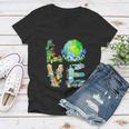Love World Earth Day 2022 Planet Environmental Animal Tshirt Women V-Neck T-Shirt