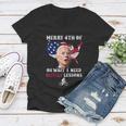 Merry 4Th Of July Biden Bike Bicycle Falls Off Anti Biden V7 Women V-Neck T-Shirt