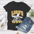 New Lords Gym Cool Graphic Design Women V-Neck T-Shirt