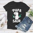 Papa Saur Fix Things Women V-Neck T-Shirt