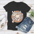 Peace Out Pregiftk Retro Graduation Happy Last Day Of School Funny Gift Women V-Neck T-Shirt