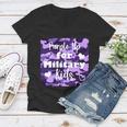 Purple Up For Military Kids Awareness Women V-Neck T-Shirt