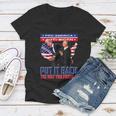 Put It Back The Way You Found It Funny Trump Slap Anti Biden Women V-Neck T-Shirt