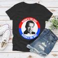 Retro Richard Nixon Nixons The One Presidential Campaign Women V-Neck T-Shirt