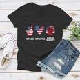 Stars Stripes And Equal Rights 4Th Of July Reproductive Rights Cute Gift V2 Women V-Neck T-Shirt