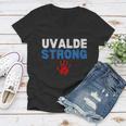 Texas Uvalde Strong Pray For Uvalde Robb Elementary Tshirt Women V-Neck T-Shirt