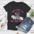 Thats What I Do I Bake And Know Things Funny Baker Gift Women V-Neck T-Shirt