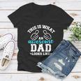 This Is What A Cool Dad Looks Like Gift Women V-Neck T-Shirt