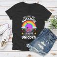 Unicorns Are Awesome I Am Awesome Therefore I Am A Unicorn Women V-Neck T-Shirt