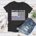 Us Space Force Flag Women V-Neck T-Shirt