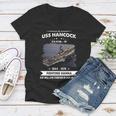 Uss Hancock Cva 19 Cv 19 Front Style Women V-Neck T-Shirt