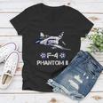 Vintage F4 Phantom Ii Jet Military Aviation Tshirt Women V-Neck T-Shirt