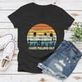 Vintage I Hate Pulling Out Camping Tshirt Women V-Neck T-Shirt