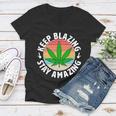 Vintage Keep Blazing Stay Amazing Women V-Neck T-Shirt