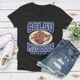 Vintage Sclsu Mud Dogs Classic Football Tshirt Women V-Neck T-Shirt