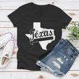 Vintage Texas State Logo Women V-Neck T-Shirt