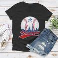 Washington Baseball Vintage Style Fan Women V-Neck T-Shirt