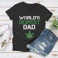 Worlds Dopest Dad Tshirt Women V-Neck T-Shirt