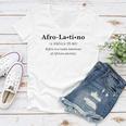 Afro Latino Dictionary Style Definition Tee Women V-Neck T-Shirt