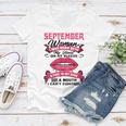 I Am A September Woman Girl Birthday Queen Born In September Women V-Neck T-Shirt