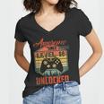 18Th Year Old Birthday Gift Awesome Since 2004 Video Gamer Women V-Neck T-Shirt