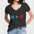 44 45 Red White Blue 44Th President Is Greater Than 45 Tshirt Women V-Neck T-Shirt