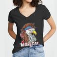 4Th Of July Eagle Mullet Murica American Flag Usa Merica Cute Gift Women V-Neck T-Shirt