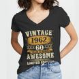 60Th Birthday Gift Vintage 1962 Tshirt V2 Women V-Neck T-Shirt