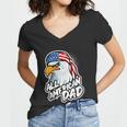 American Bald Eagle Mullet 4Th Of July All American Dad Gift Women V-Neck T-Shirt
