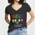 Autism Awareness Autism Support Men V2 Women V-Neck T-Shirt